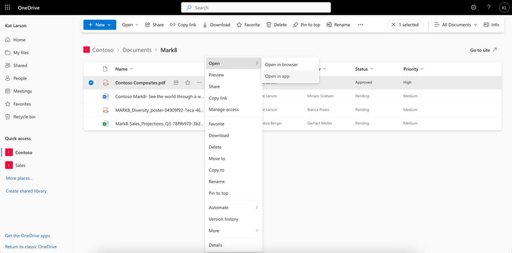 Microsoft Redesigns OneDrive on the Web with New Features for Work and School: Fast, Organized, and Personalized.