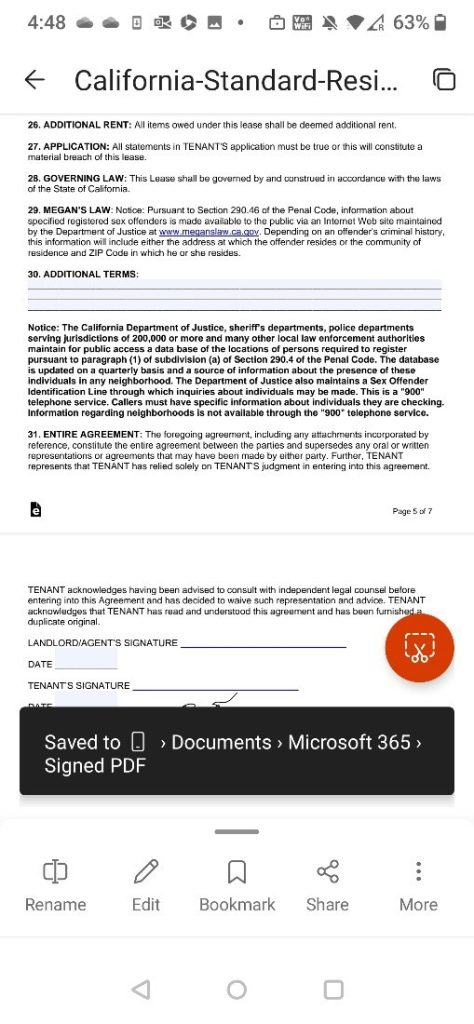 Microsoft 365 mobile app allows you to sign PDFs. New update to Microsoft 365 app for smartphones on Android and iOS.