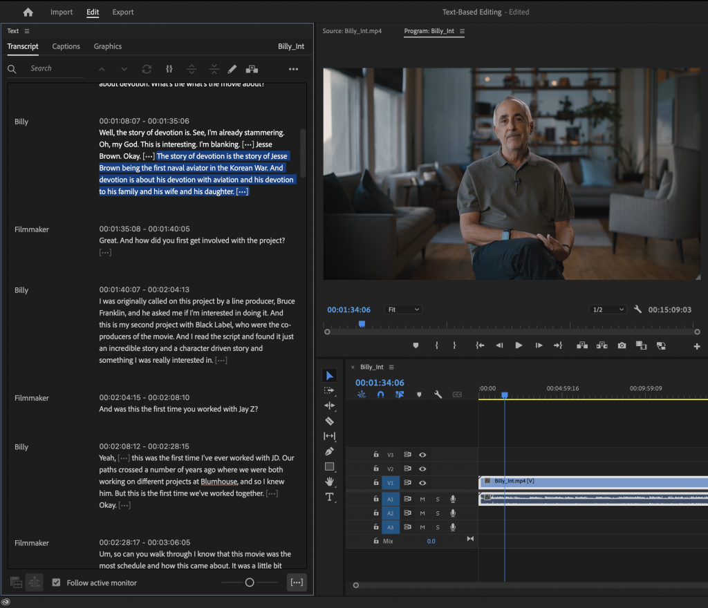Adobe Premiere Pro Beta gets new text-based editing feature, AI-powered transcript generation to maximize efficiency.
