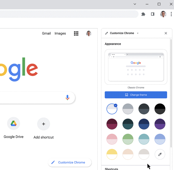 Google introduces a new side panel to customize Chrome's new tab page, making it easier to use on desktop.