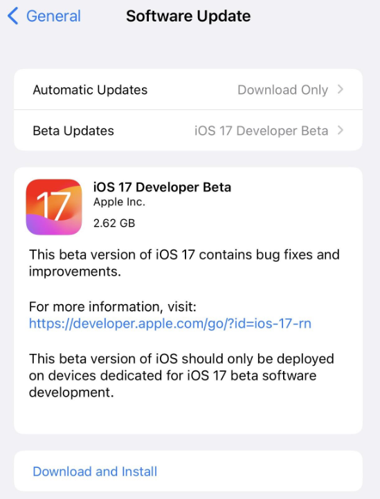 Here's how to download and install iOS 17 Developer Beta on your iPhone right now: Check the compatible iPhones.