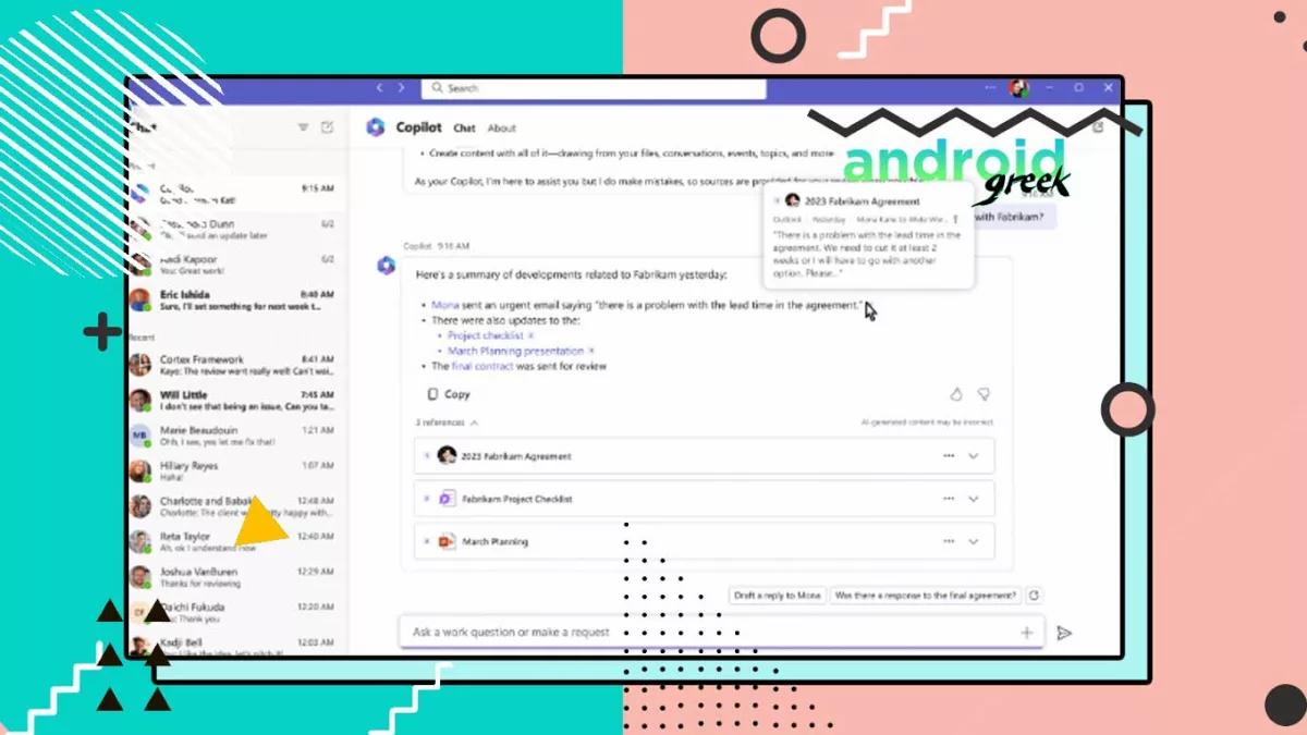 Microsoft Teams’ phone and chat now have Copilot in early access.
