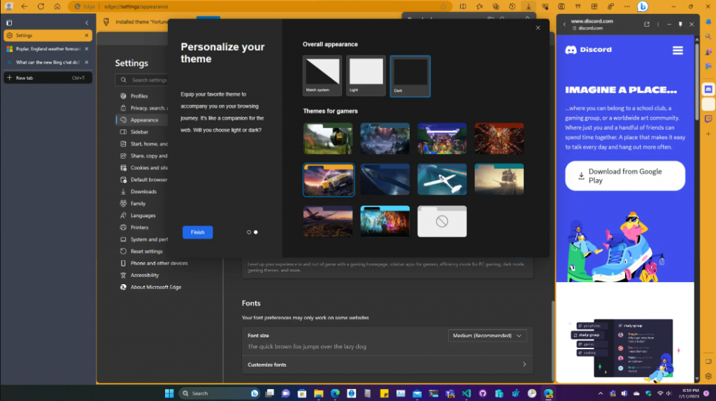 Microsoft Edge for Gamers "Project Corefield" available in Canary.