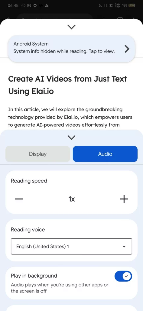How to Use Google's Reading Mode for Android