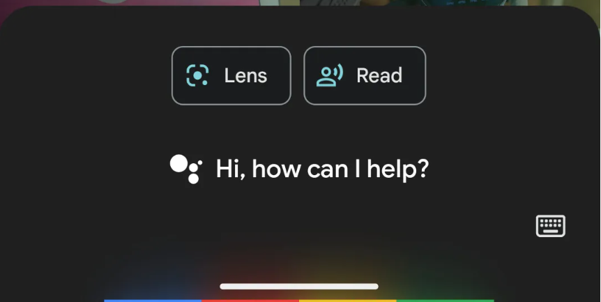 Google Assistant's "Search Screen" feature, powered by Lens