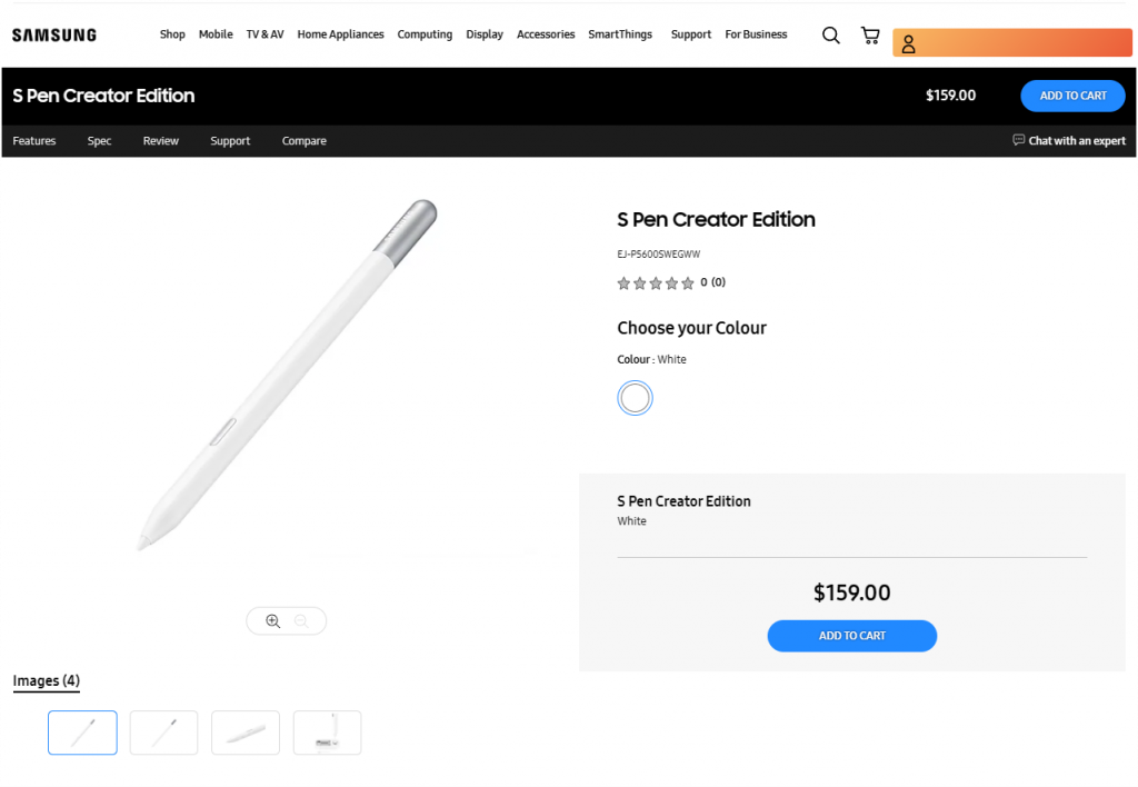 Samsung S Pen Creator Edition for drawing and writing