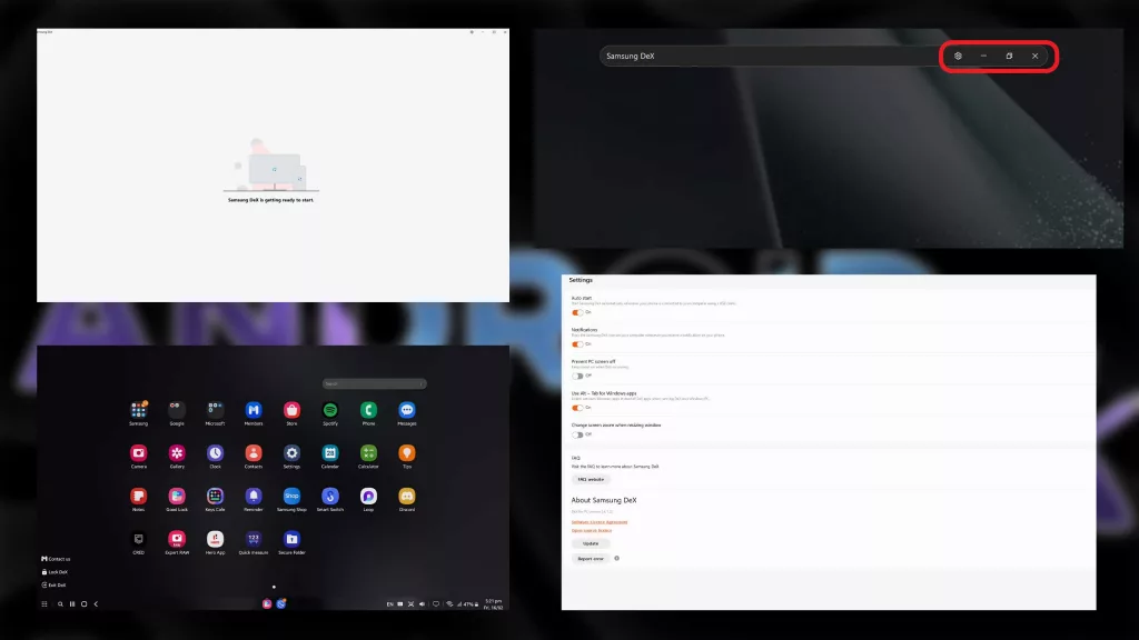 How to use Samsung Dex in High Quality Screen Resolution on Windows